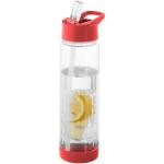 Tutti frutti 740 ml Tritan™ Sportflasche mit Infuser Transparent rot