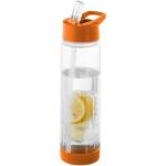 Tutti-frutti 740 ml Tritan™ infuser sport bottle Transparent orange