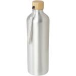 Malpeza 1L RCS-zertifizierte Wasserflasche aus recyceltem Aluminium Silber