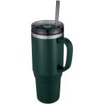 Melbourne 1200 ml RCS certified insulated tumbler with straw Green