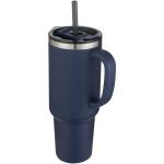 Sydney 1200 ml double wall RCS certified copper vacuum insulated tumbler with straw Navy