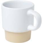 Olympia 130 ml stackable expresso cup with clay bottom White