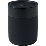 Java 330 ml ceramic tumbler with silicone wrap and plastic lid Black