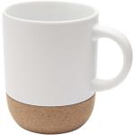 Billie 300 ml ceramic sublimation mug with cork details White