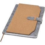 Viviana A5 recycled felt and cork notebook Nature