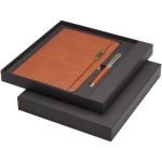 Legato A5 notebook and rollerball pen set Brown