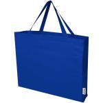 Odessa 220 g/m² GRS recycled cotton large tote bag Dark blue