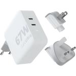 Xtorm XVC2067 GaN Ultra 67 W Reiseladegerät mit 100 W USB-C PD-Kabel Weiß