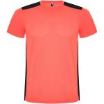 Detroit short sleeve kids sports t-shirt, fluor coral, black Fluor coral, black | 4