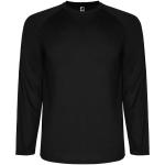 Montecarlo Langarm Sport-Shirt für Männer, schwarz Schwarz | L