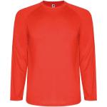 Montecarlo long sleeve men's sports t-shirt, red Red | L