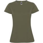 Montecarlo short sleeve women's sports t-shirt, military green Military green | L