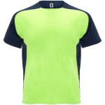 Bugatti short sleeve unisex sports t-shirt, fluor green, navy blue Fluor green, navy blue | L