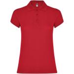 Star short sleeve women's polo, red Red | 3XL