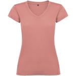 Victoria short sleeve women's v-neck t-shirt, clay orange Clay orange | L