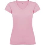 Victoria short sleeve women's v-neck t-shirt, light pink Light pink | L