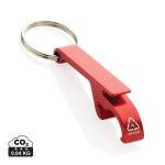 XD Collection RCS recycled aluminum bottle and can opener Red