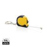 XD Collection MeasureMate RCS reycled ABS 1 meter tape keychain Yellow