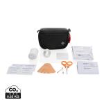 XD Collection RCS recycled nubuck PU pouch first aid set mailable Black