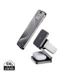 XD Xclusive Terra RCS recycled aluminum foldable 3 in 1 15W charger Convoy grey