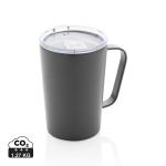 XD Collection RCS Recycled stainless steel modern vacuum mug with lid Convoy grey