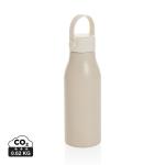 XD Collection Pluto Flasche aus RCS-zertifiziert recyceltem Alu 680ml Beige