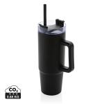 XD Collection Tana Becher aus RCS recyceltem Kunststoff mit Griff 900ml Schwarz