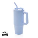 XD Collection Embrace deluxe RCS recycled stainless steel tumbler 900ml Light blue