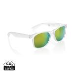 XD Collection Gleam Sonnenbrille aus RCS rec. PC mit verspiegelten Gläsern Weiß