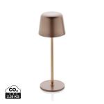 XD Collection Zenic RCS recycled plastic USB re-chargable table lamp Bronze