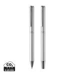 Swiss Peak Cedar RCS certified recycled aluminum pen set Silver