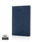 XD Collection Phrase GRS certified recycled felt A5 notebook Aztec blue