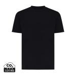 Iqoniq Sierra lightweight recycled cotton t-shirt, black Black | XS