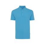 Iqoniq Yosemite recycled cotton pique polo, tranquil blue Tranquil blue | XL