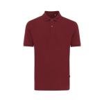 Iqoniq Yosemite recycled cotton pique polo, Burgundy red Burgundy red | XS