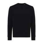 Iqoniq Etosha lightweight recycled cotton crew neck, black Black | XXS