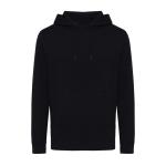 Iqoniq Rila lightweight recycled cotton hoodie, black Black | XXS