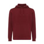 Iqoniq Rila lightweight recycled cotton hoodie, Burgundy red Burgundy red | XXS