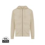 Iqoniq Abisko Zip-Kapuzenpullover aus recycelter Baumwolle, beige Beige | XXS