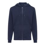 Iqoniq Abisko recycled cotton zip through hoodie, navy Navy | XXS