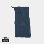 VINGA GRS RPET active dry towel 40 x 80cm Aztec blue