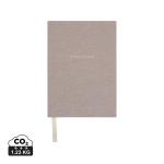 VINGA Thankfulness GRS-recyceltes Papierjournal Beige