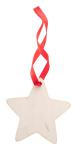 WoXmas Weihnachtsbaumschmuck, Stern, natur Natur,rot