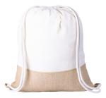 Badix drawstring bag, nature Nature,white