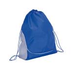 Dual drawstring bag Blue/silver