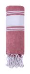 Lainen beach towel Red