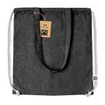 Riak Fairtrade drawstring bag Black