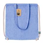 Riak Fairtrade drawstring bag Aztec blue