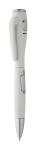 Senter ballpoint pen with flashlight White