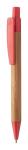 Boothic bamboo ballpoint pen, nature Nature,red